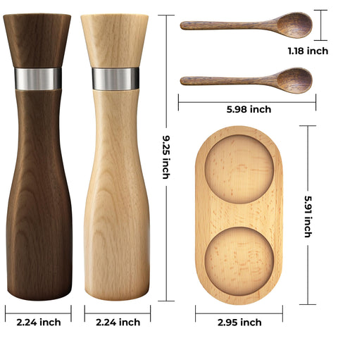WarmKey grinders with ceramic core offering adjustable coarseness for customizable seasoning.