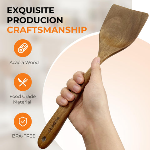 WARMKEY safe non-reactive wood utensils without metallic taste