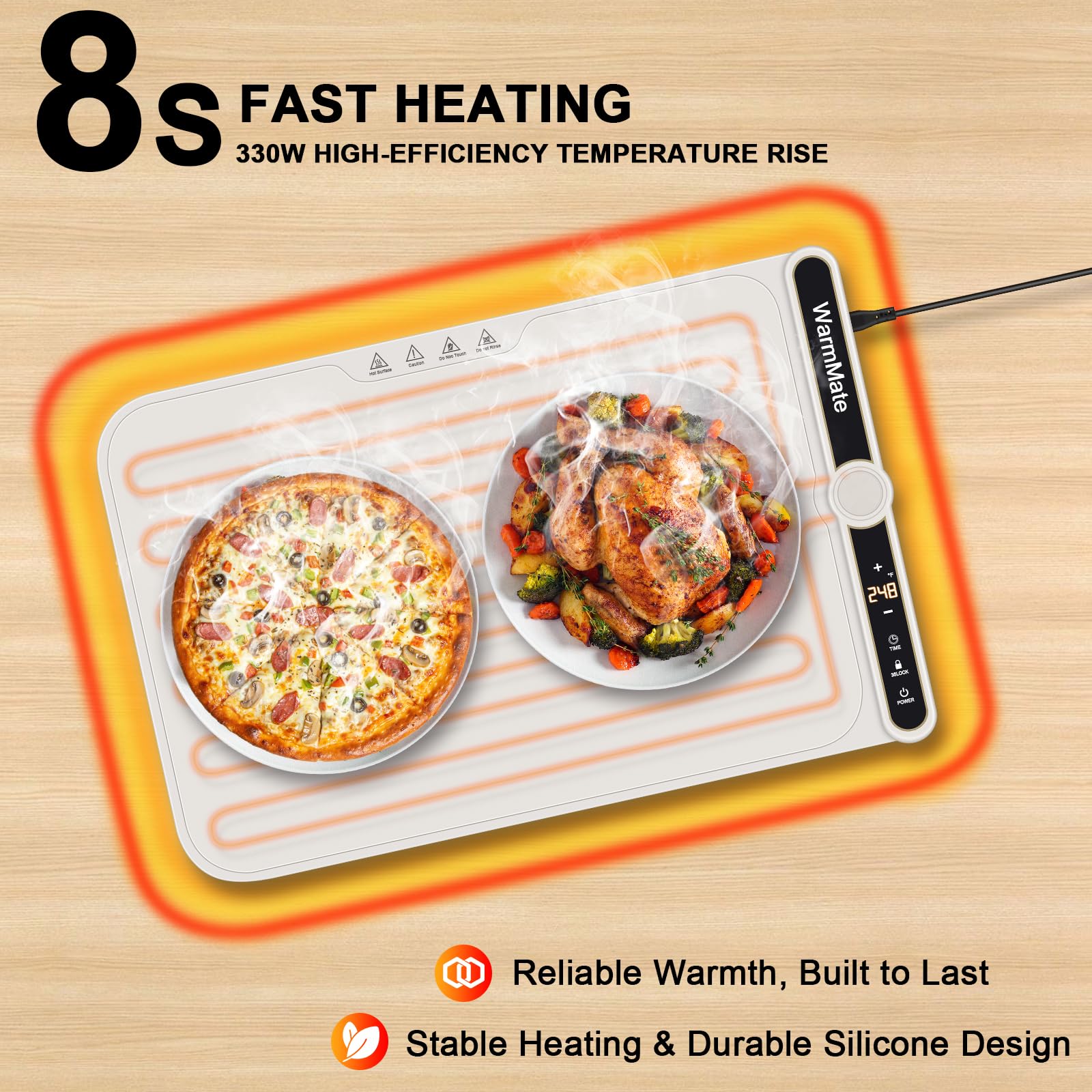 WarmMate 6-Hour Timer ensures flexible meal planning