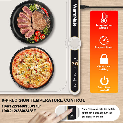 WarmMate 8s Full Surface Heating delivers even heat
