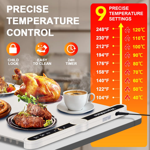 WarmMate 9-Level Temperature Control for precise warmth tuning