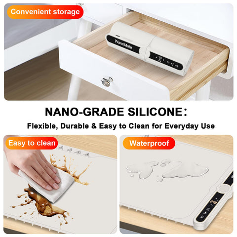 WarmMate Food-Grade Silicone with Nano Coating is easy to clean