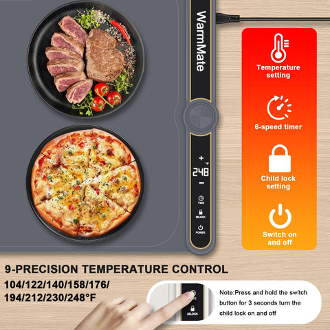 Premium silicone nano-coating on WarmMate for durable, easy cleaning