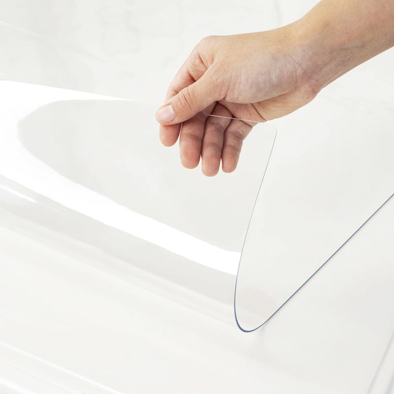 Warmstar clear table cover at 36x60 inches protects the table while keeping its look.