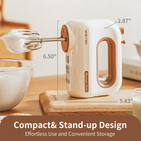 WARRAN macaron-design mixer adds stylish flair while delivering even mixing.