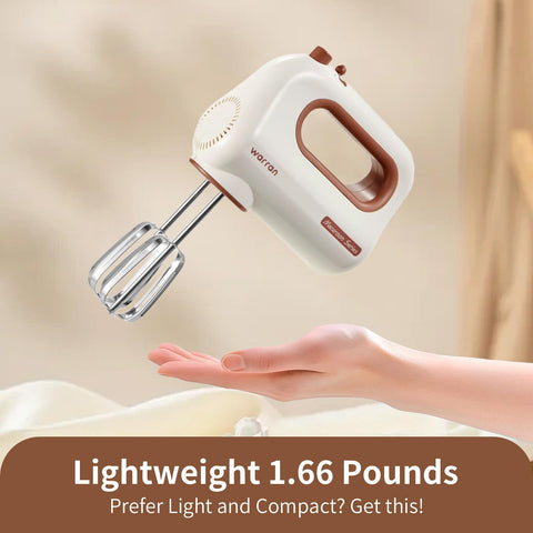 WARRAN quiet-DC motor delivers smooth operation for quiet, comfortable baking sessions.