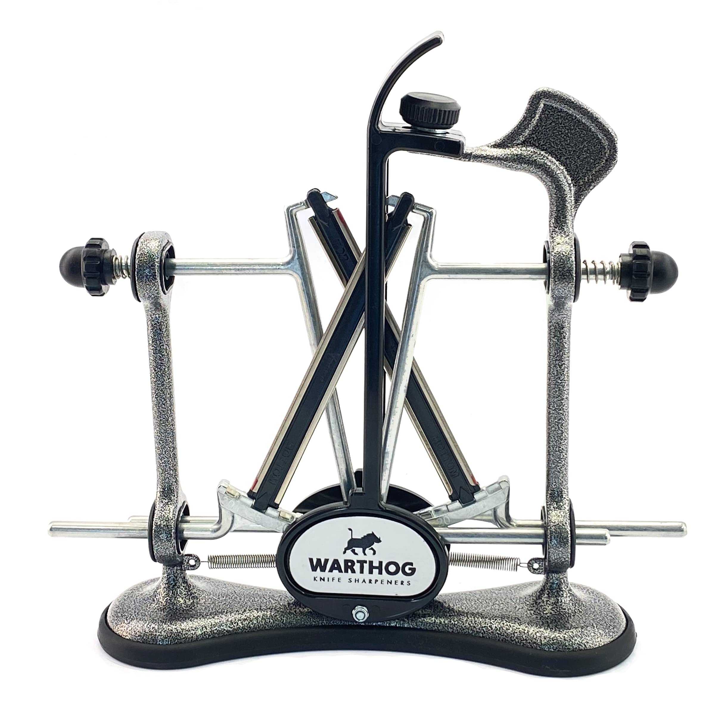 Warthog A4 knife sharpener on a stable base for precise edge sharpening.