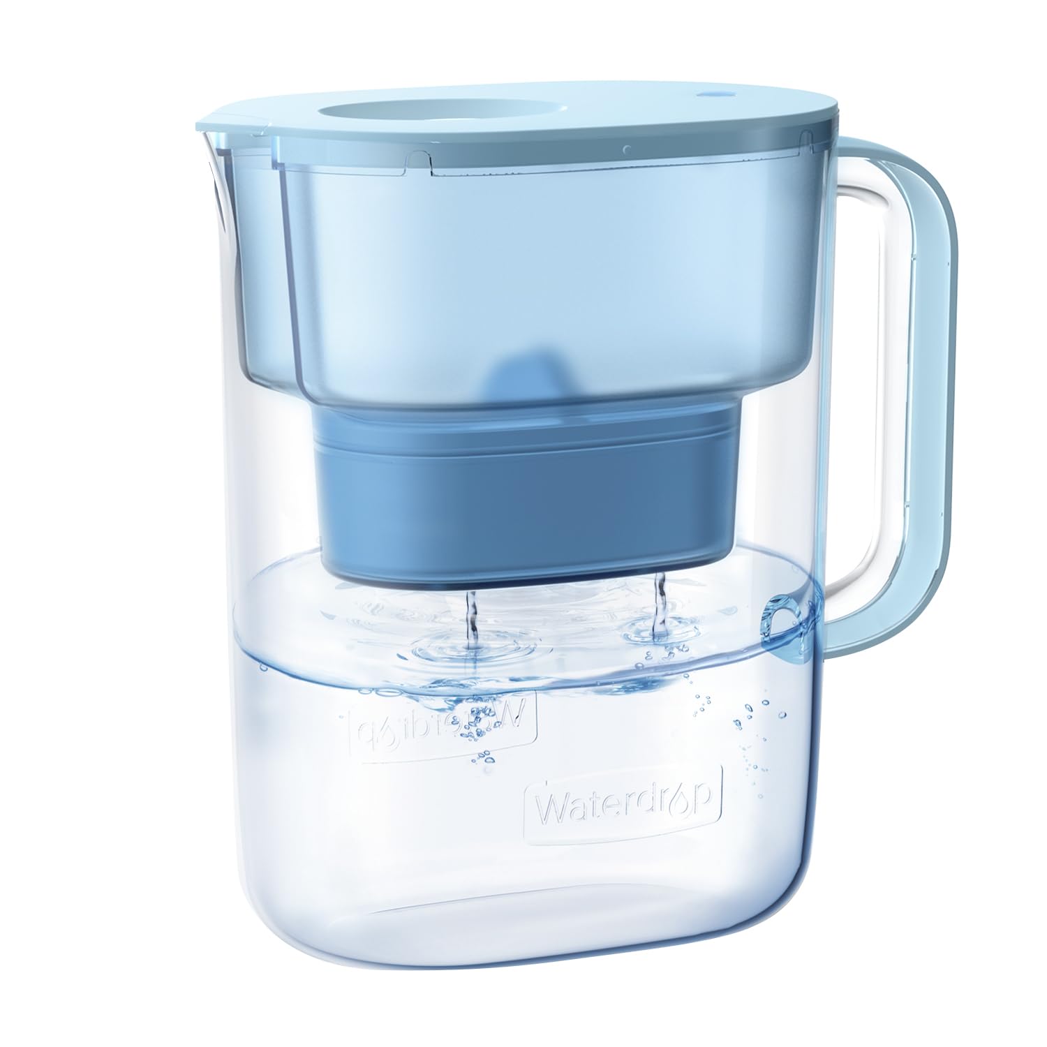 Waterdrop Alkaline Lucid pitcher front view for everyday home hydration.