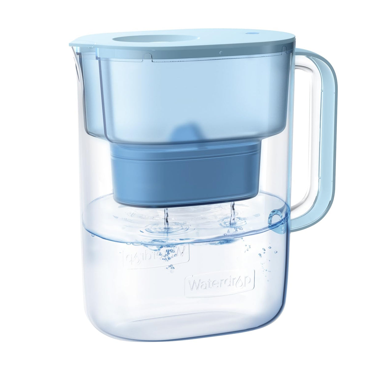 Waterdrop Alkaline Lucid pitcher front view for everyday home hydration.