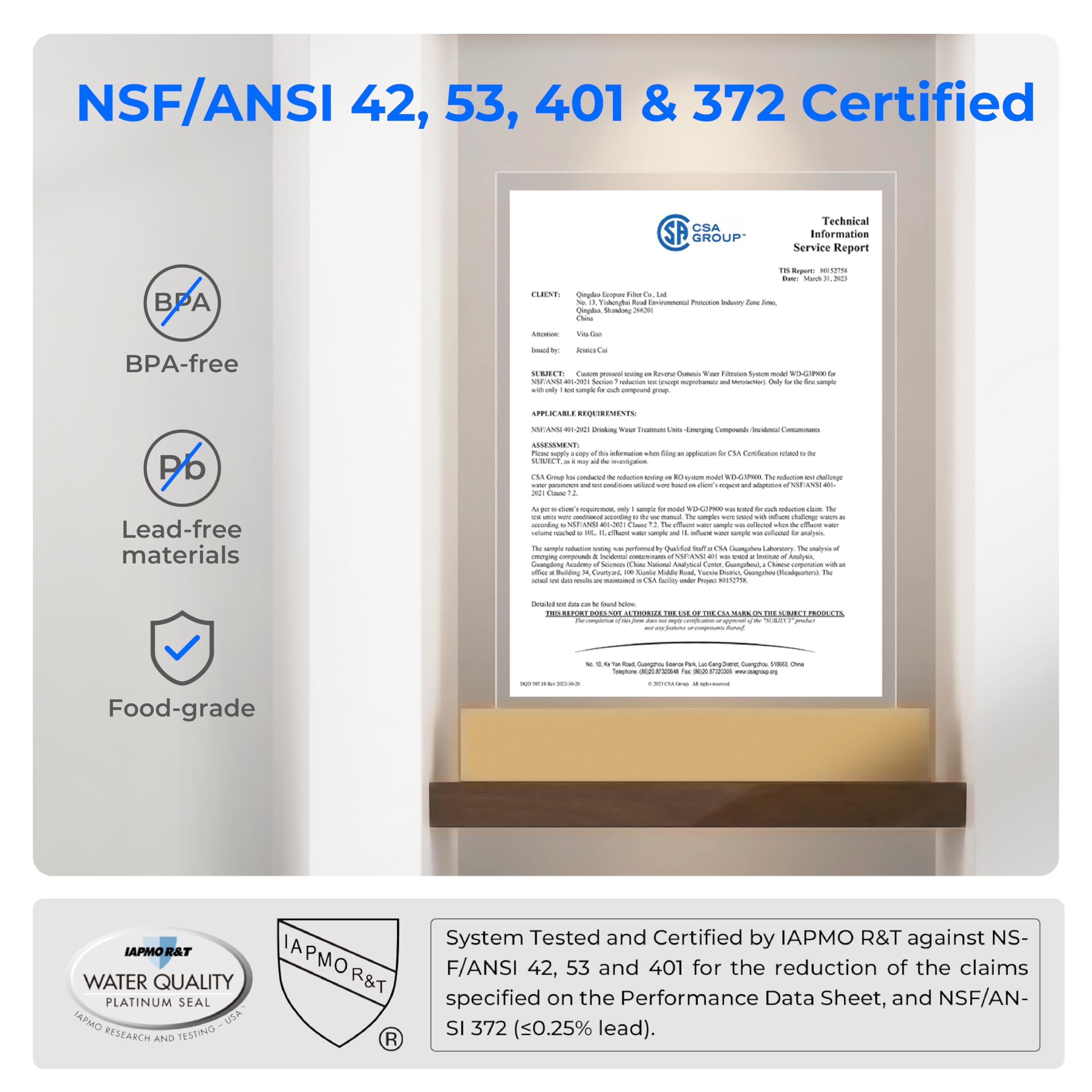 Waterdrop Compact Pitcher provides a 14-cup capacity for family use.