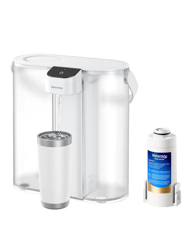 Waterdrop Compact Electric Water Filter Pitcher pours clean water for instant hydration.