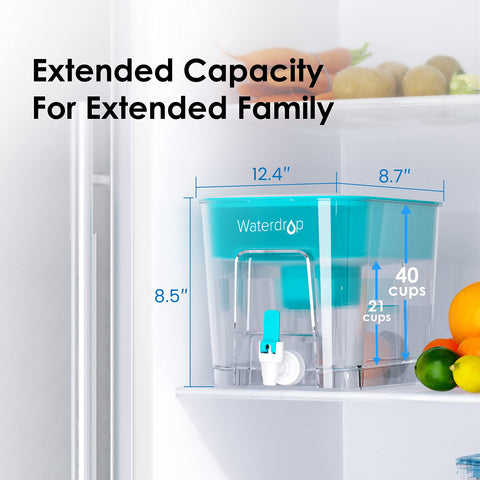 Waterdrop food-grade BPA-free construction ensures safe sipping