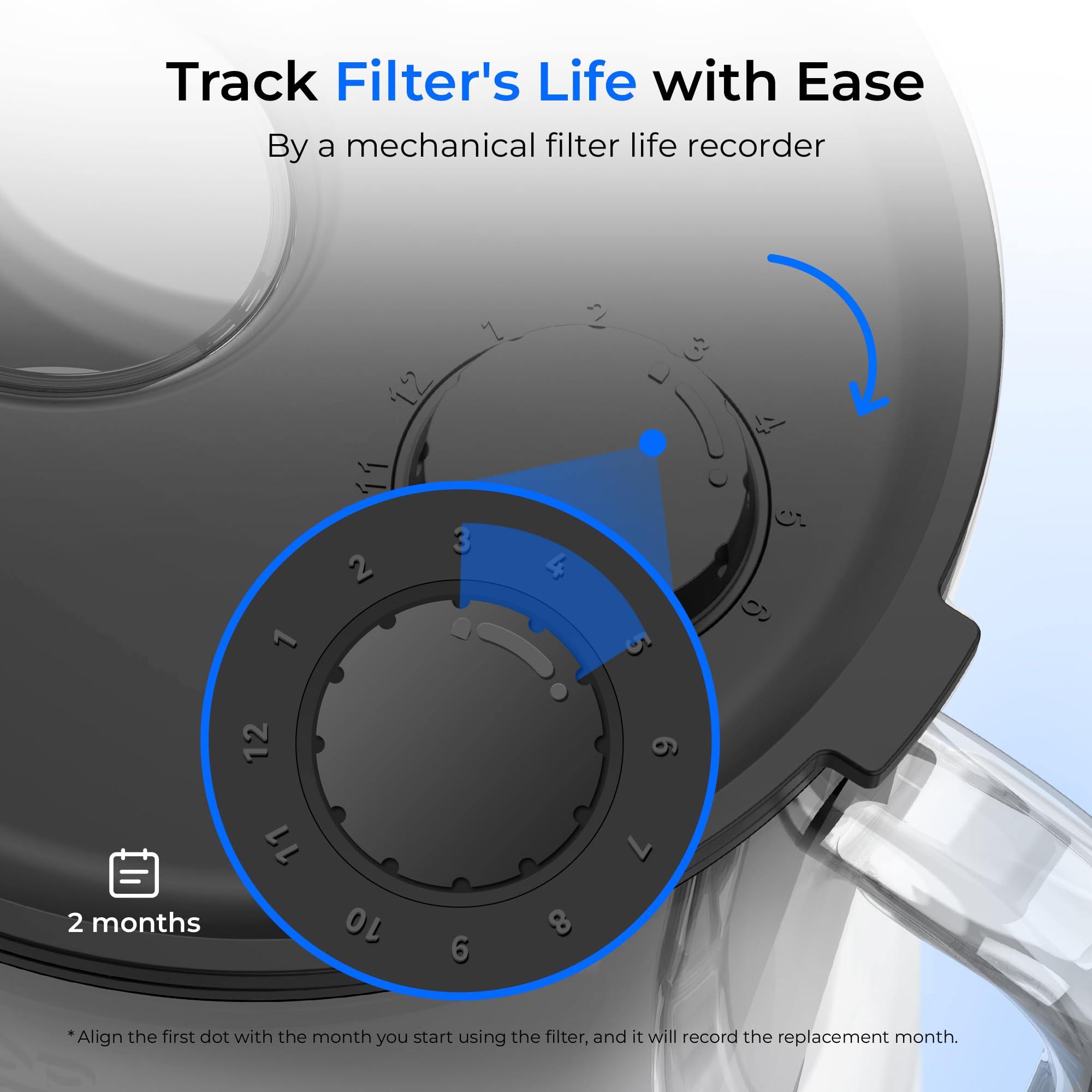 Waterdrop glass pitcher is easy to clean without dishwasher, ideal for busy homes.