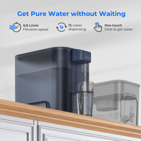 Waterdrop mega dispenser battery life provides cordless convenience