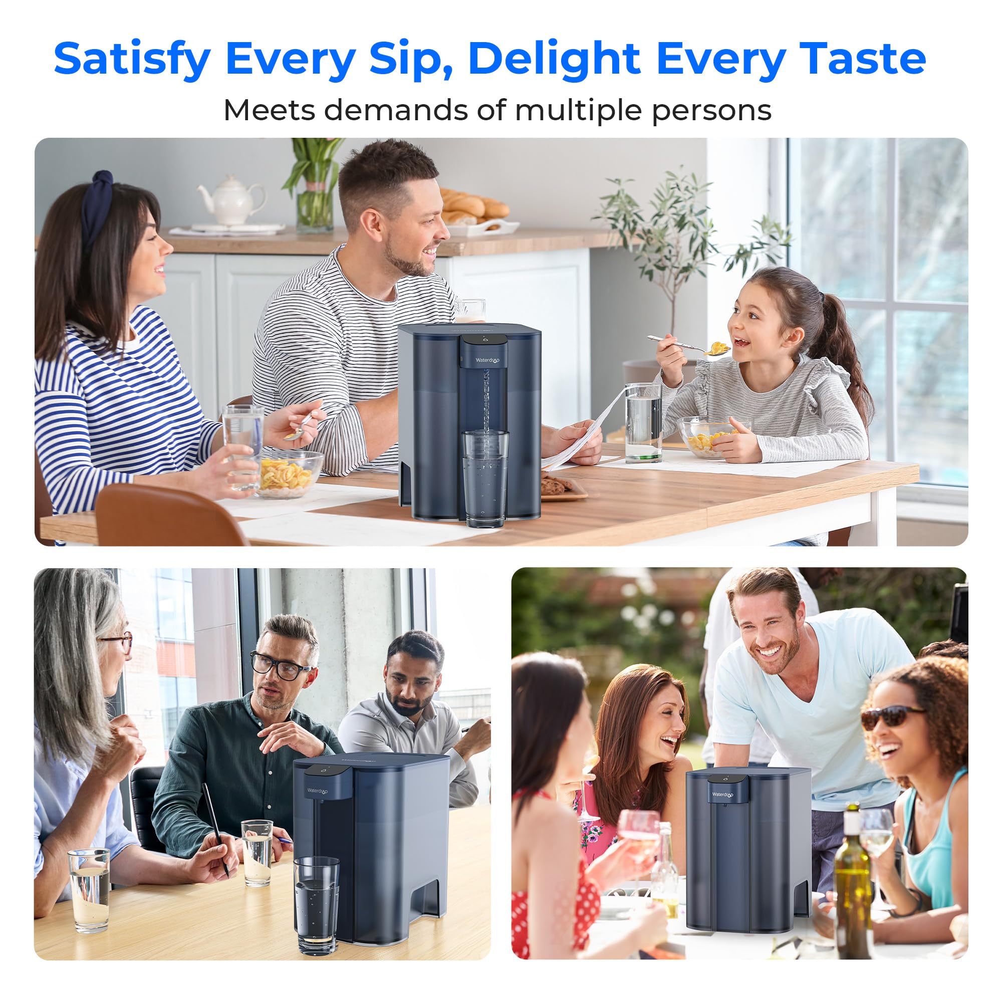 Waterdrop mega dispenser outdoor use for camping or RV