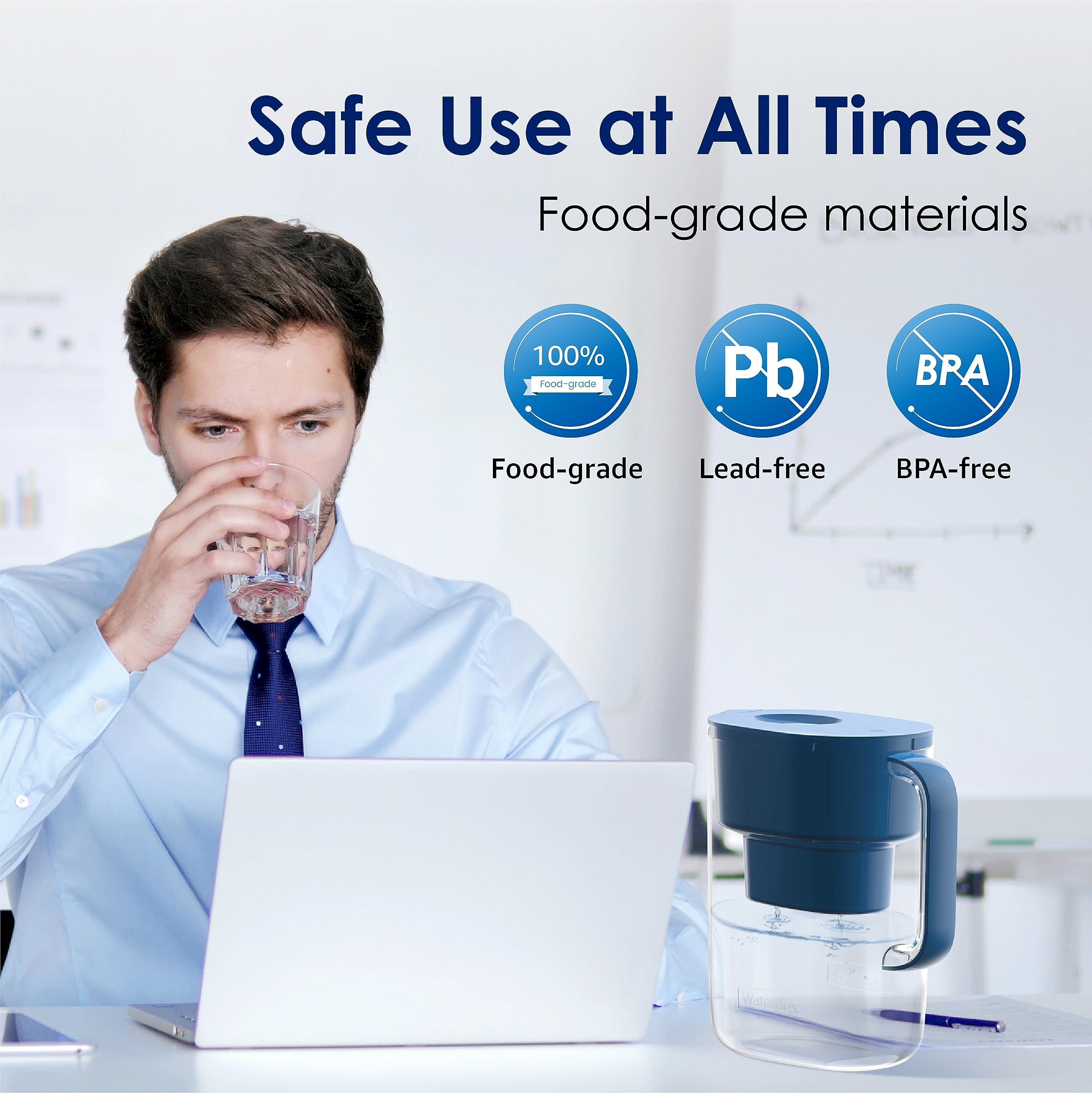 Waterdrop three-pack replacement filters ensure ongoing clean water at home.