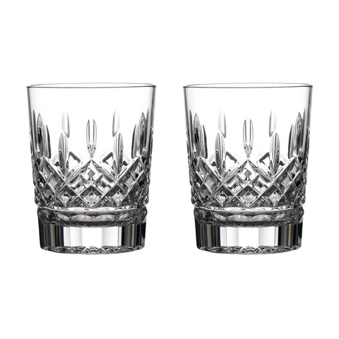 Waterford Lismore Double Old Fashioned glass with iconic cuts, ideal for a classic scotch on the rocks