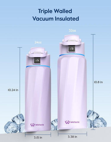 WaterH BOOST bottle 24oz size fits in a car cup holder