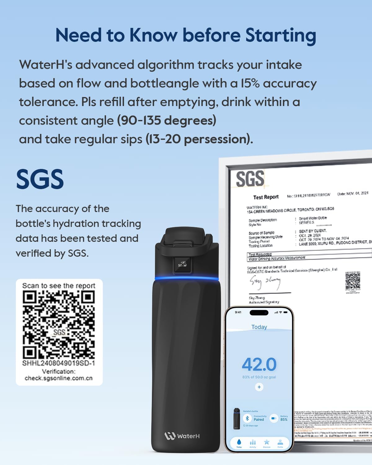 WaterH BOOST AI-based tracking estimates intake for smarter hydration