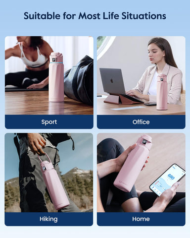 WaterH BOOST bottle pairs with a mobile app to track intake.