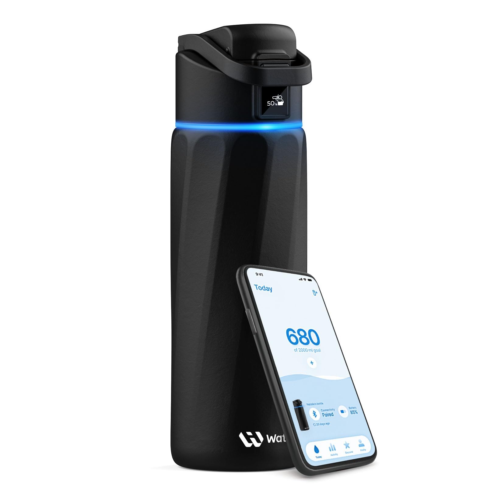WaterH BOOST bottle wide mouth opening for easy filling and cleaning