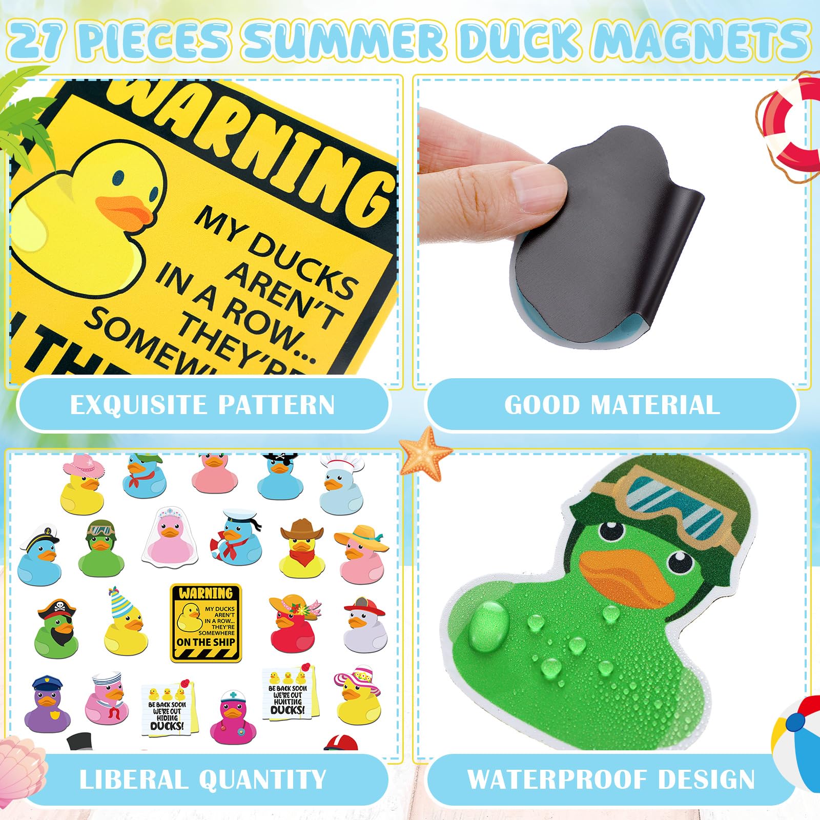 Watersay duck pirate door magnet sparks conversation and reuses on cabin doors, fridges, and cars