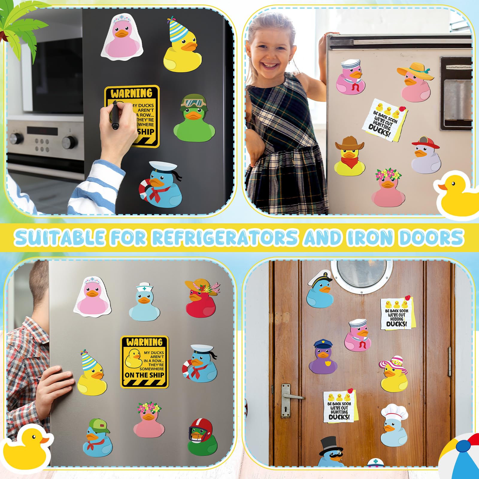 Watersay duck sailor door magnet evokes ocean fun and sticks securely to metal surfaces