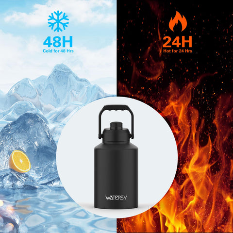 WATERSY honeycomb lid visible for enhanced insulation keeps drinks cooler