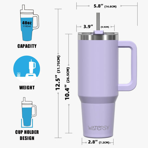 WATERSY tumbler is ideal for camping and travel adventures.