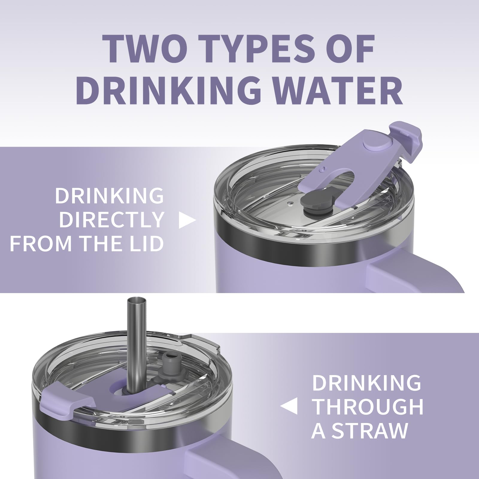 WATERSY stainless steel travel mug blends durability with easy cleaning.