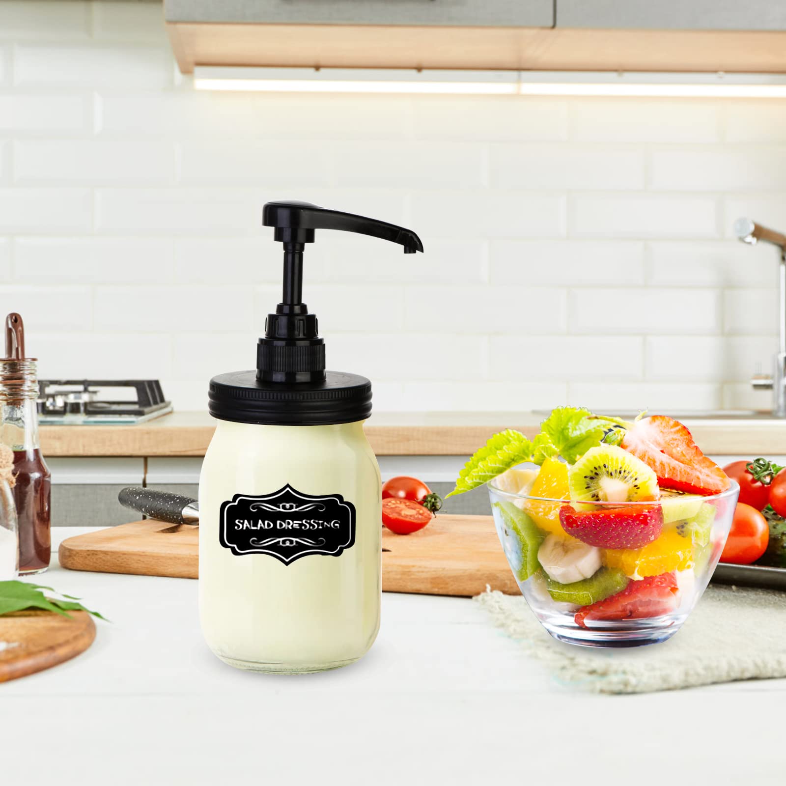 Watsango honey pump on mason jar for clean, leakage-free pouring
