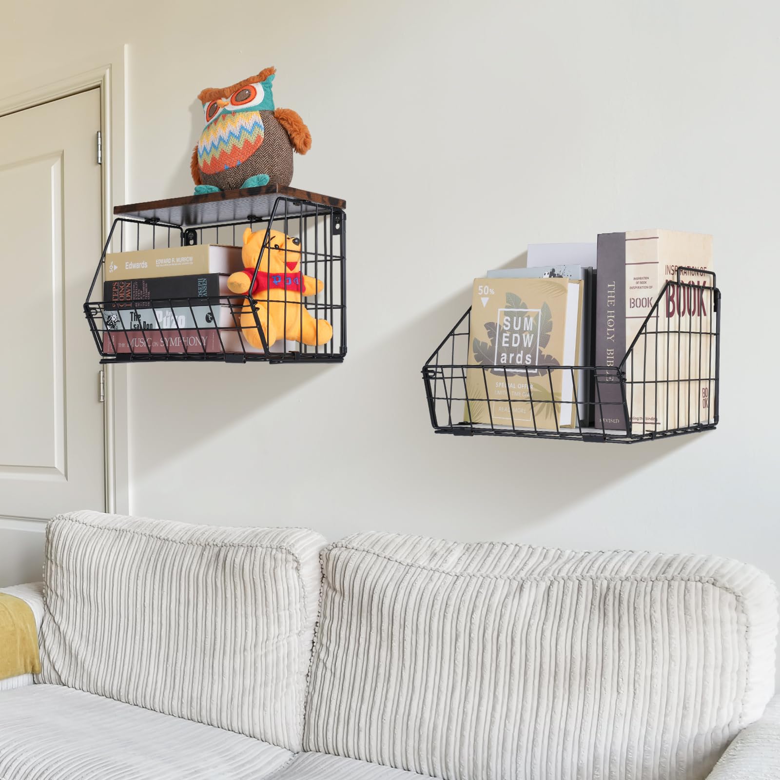 Wawocs foldable wire design saves space while expanding storage options.