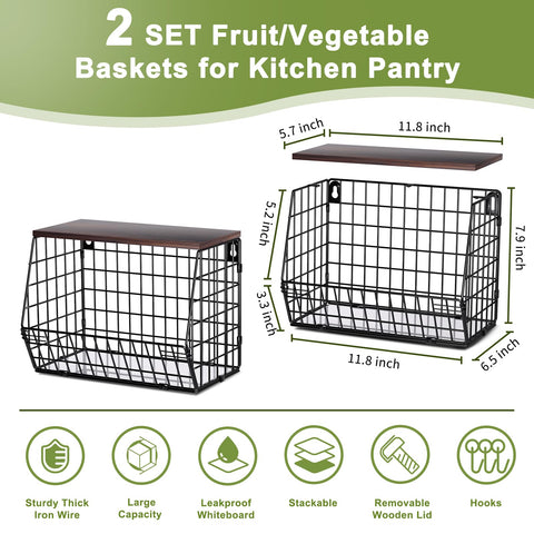 Wawocs multipurpose fruit and vegetable storage for pantry or office
