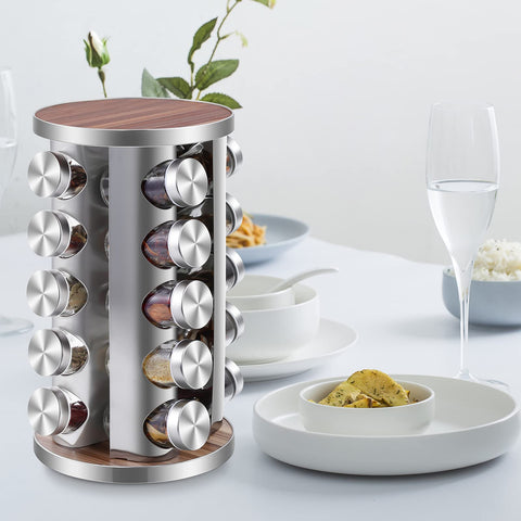 WAYDA compact design saves counter space while keeping spices accessible.