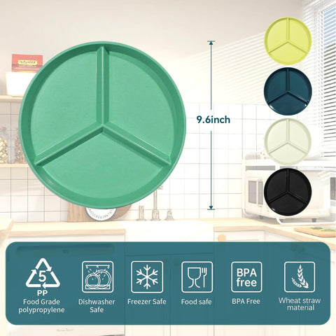 WAYGYMBBD microwave-safe divider plate for quick reheats in busy days.
