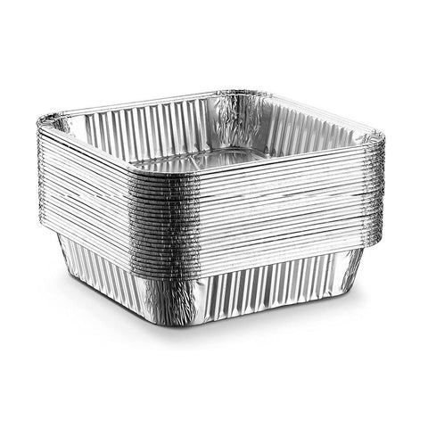 Waytiffer disposable foil pan facilitates easy cleanup after cooking.