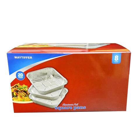Waytiffer heavy-duty square pans deliver sturdy performance for prep-to-serve workflows.