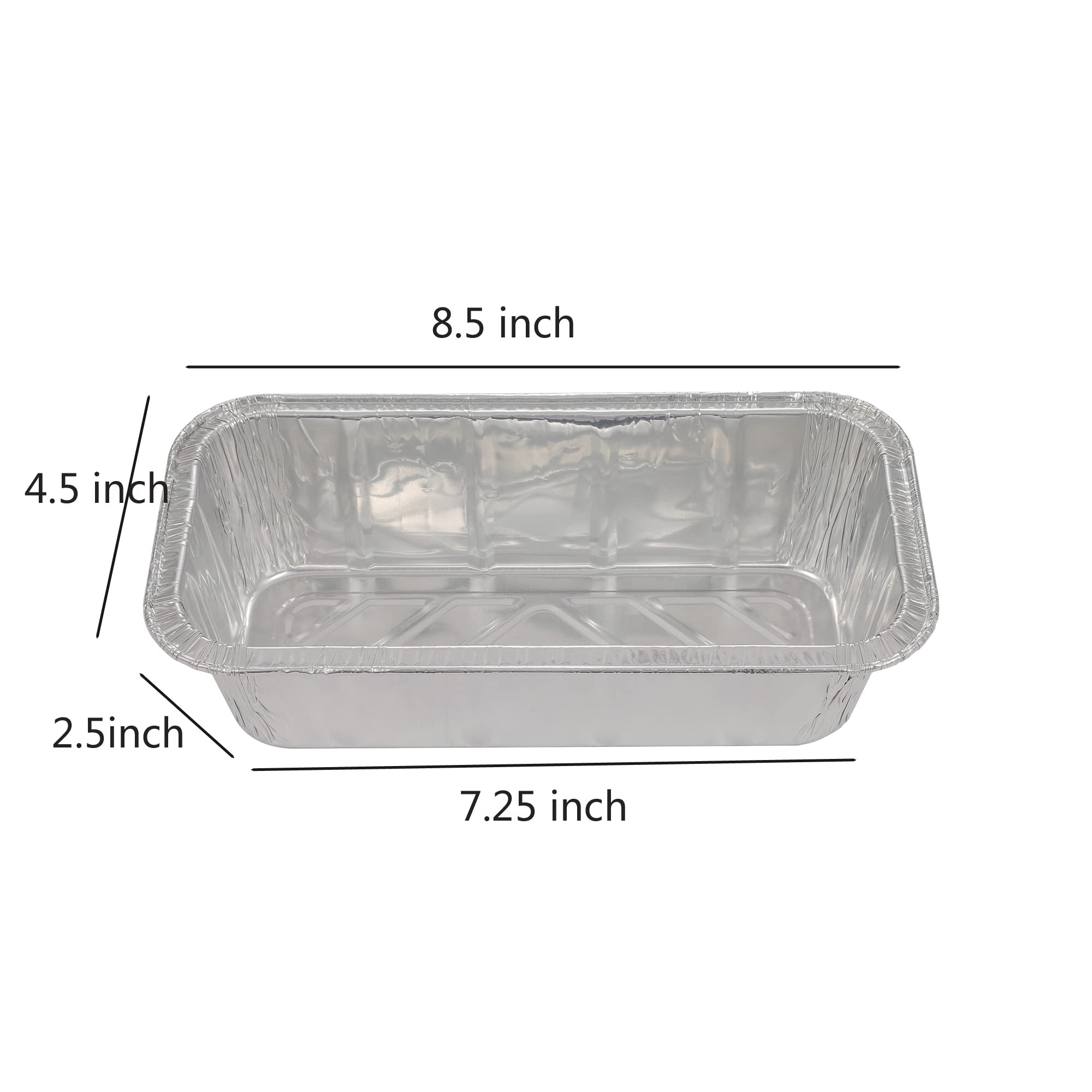 Waytiffer loaf pans dimensions 8-5x4-5x2-5 inch for standard baking and portioning.