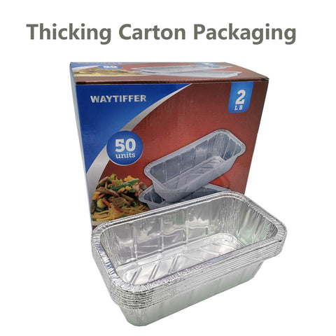 Waytiffer loaf pans disposable aluminum for convenient baking and quick cleanup.