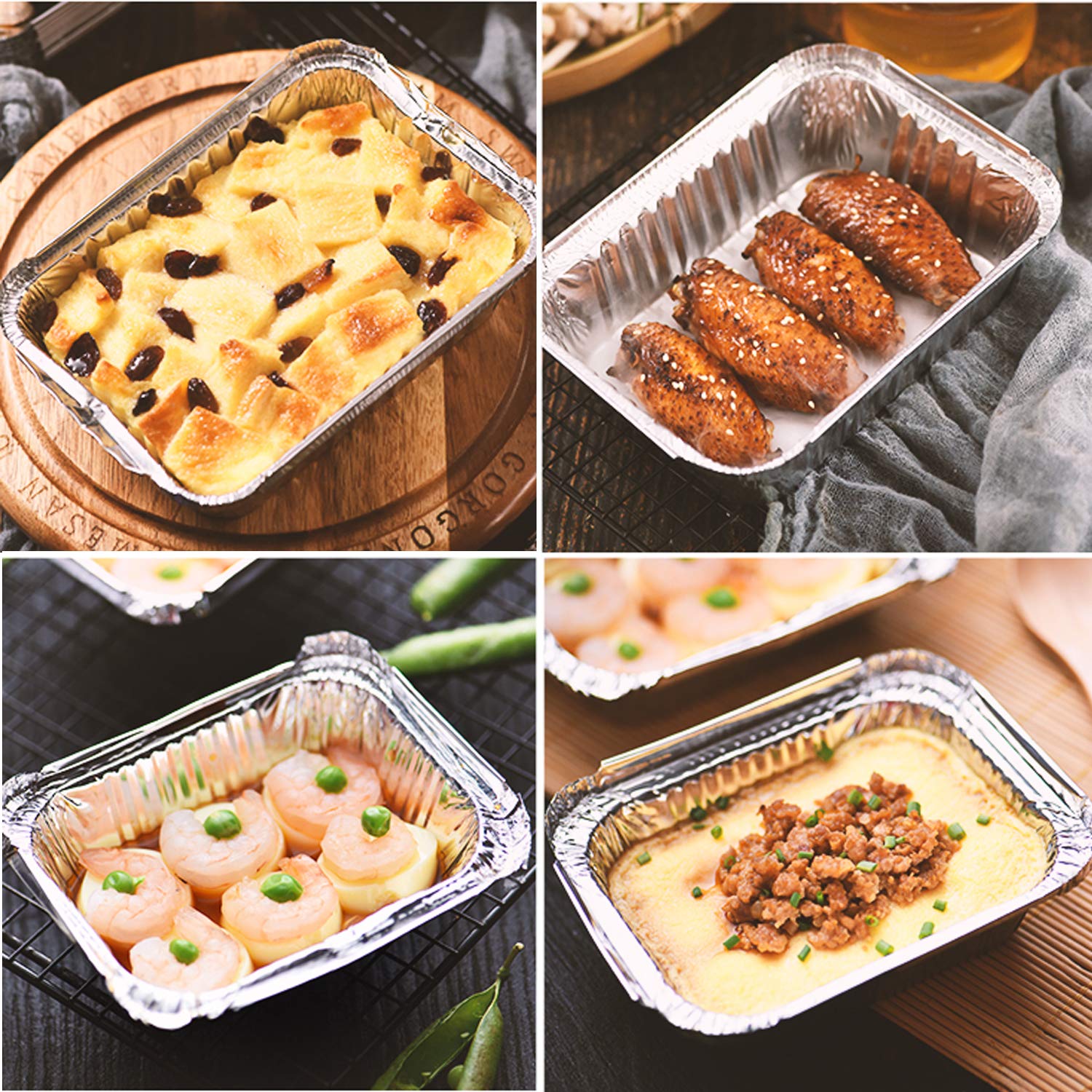 Waytiffer meal-prep pans for freezer storage and quick reheating.