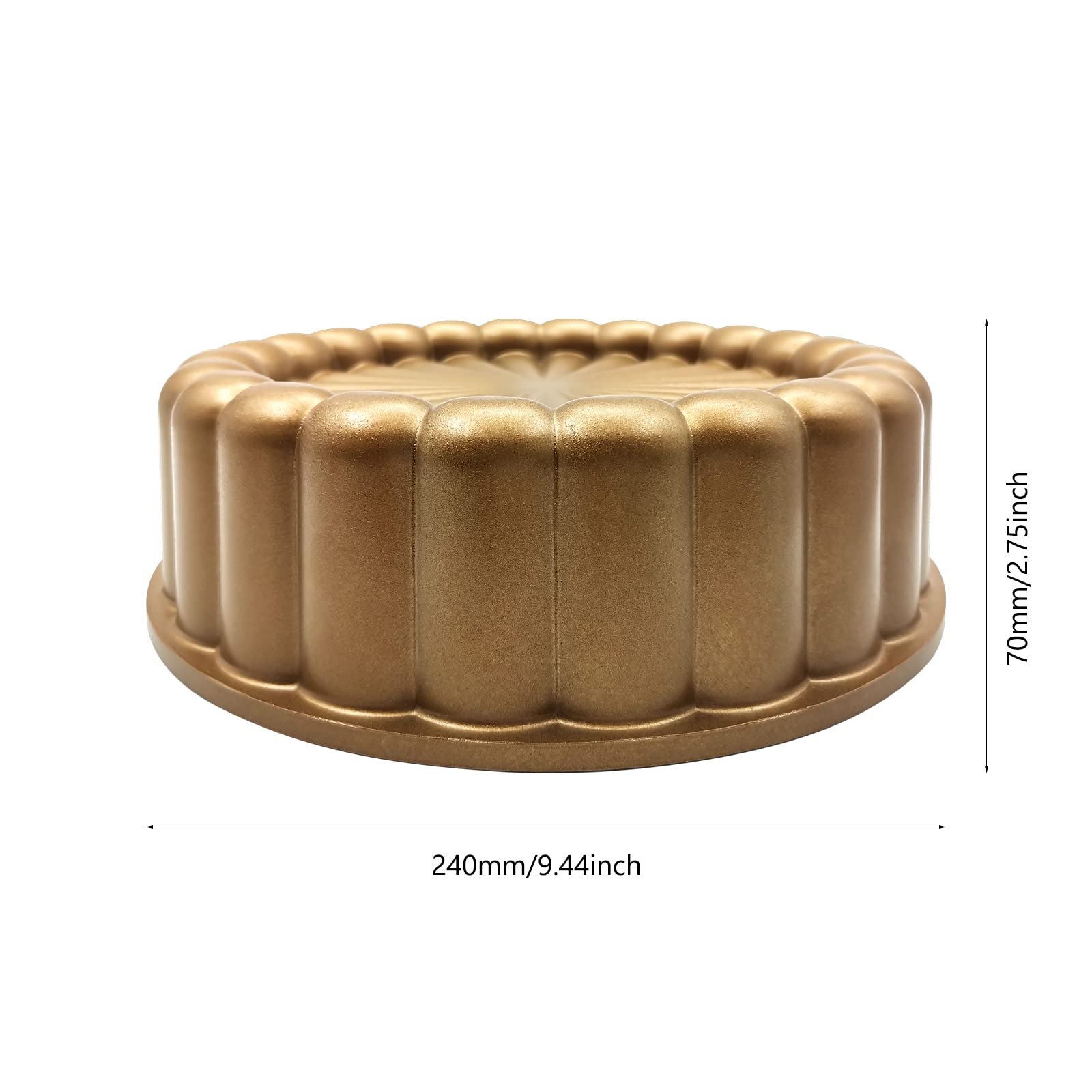 WBJKZJD Aluminium bakeware with titanium plating offers durable, long-lasting use