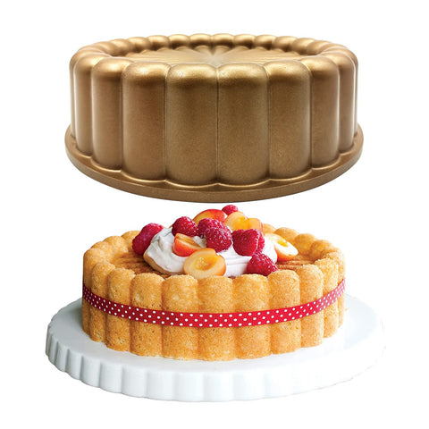 WBJKZJD Flower-shaped Charlotte pan ideal for elegant wedding or birthday cakes