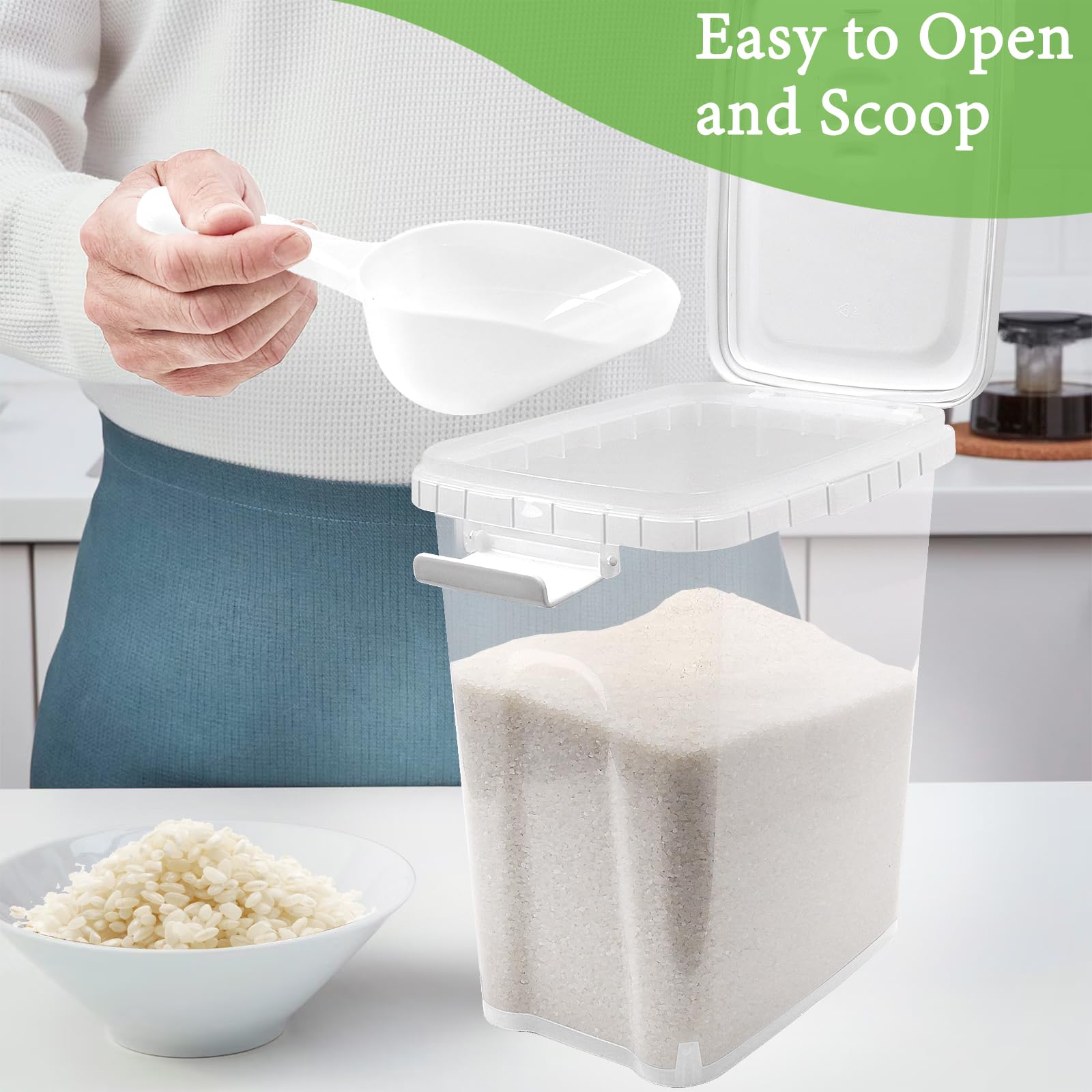 Slim design WBKTOOL container saves counter space in small kitchens.