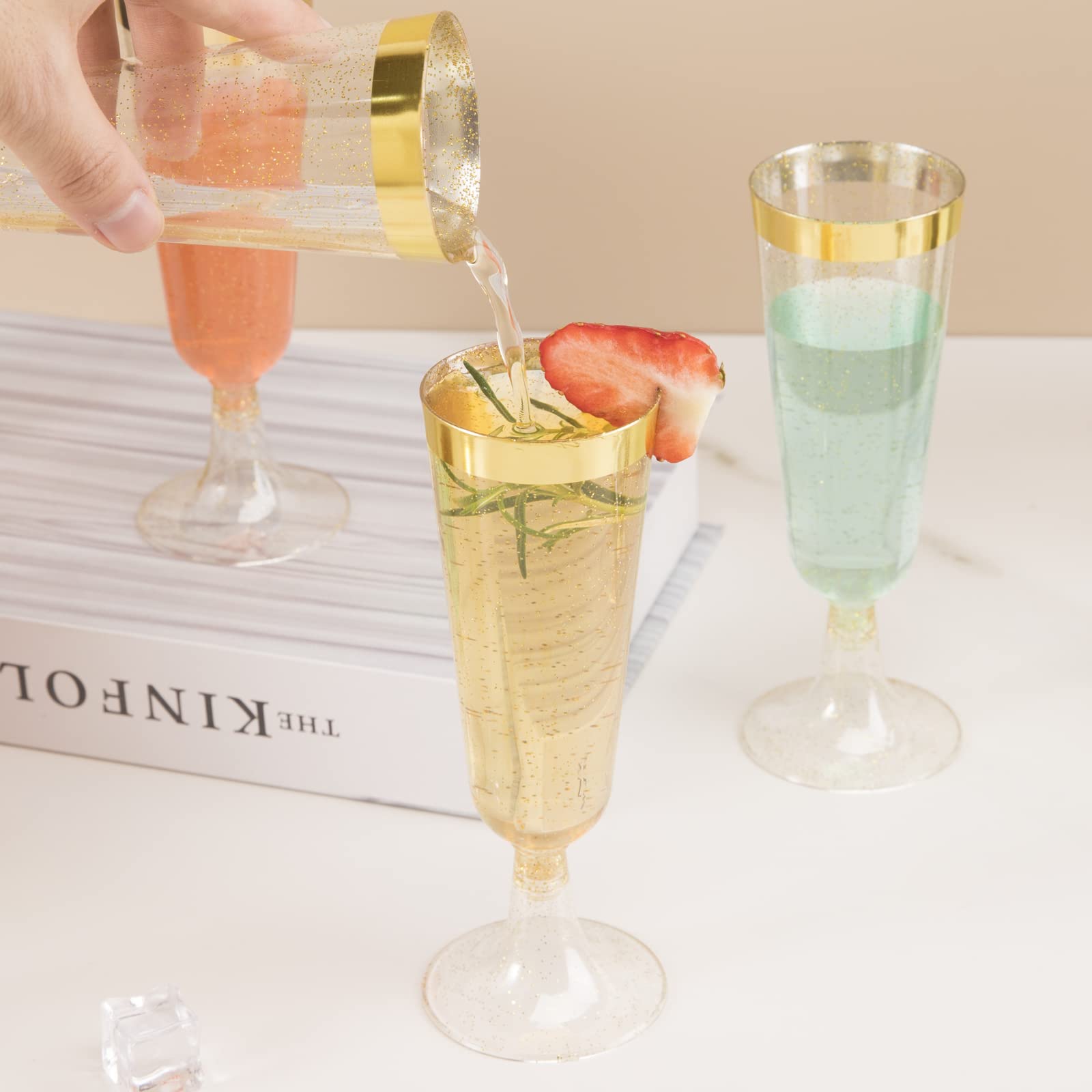 WDF disposable flutes simplify cleanup while keeping a celebratory mood