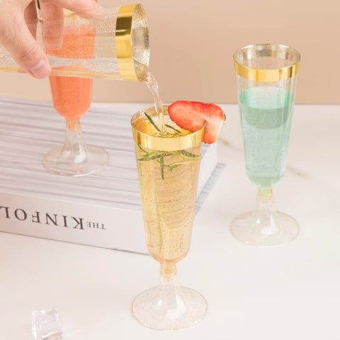 WDF disposable flutes simplify cleanup while keeping a celebratory mood