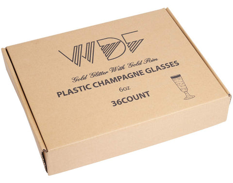 WDF gold-trimmed flutes deliver a premium feel without breakage risks