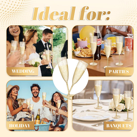 WDF versatile flutes for mimosas and sparkling cocktails.