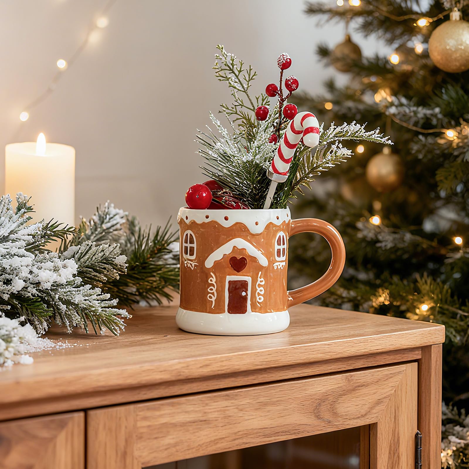 WDS WONDROUS faux berry sprig for decorative mug display