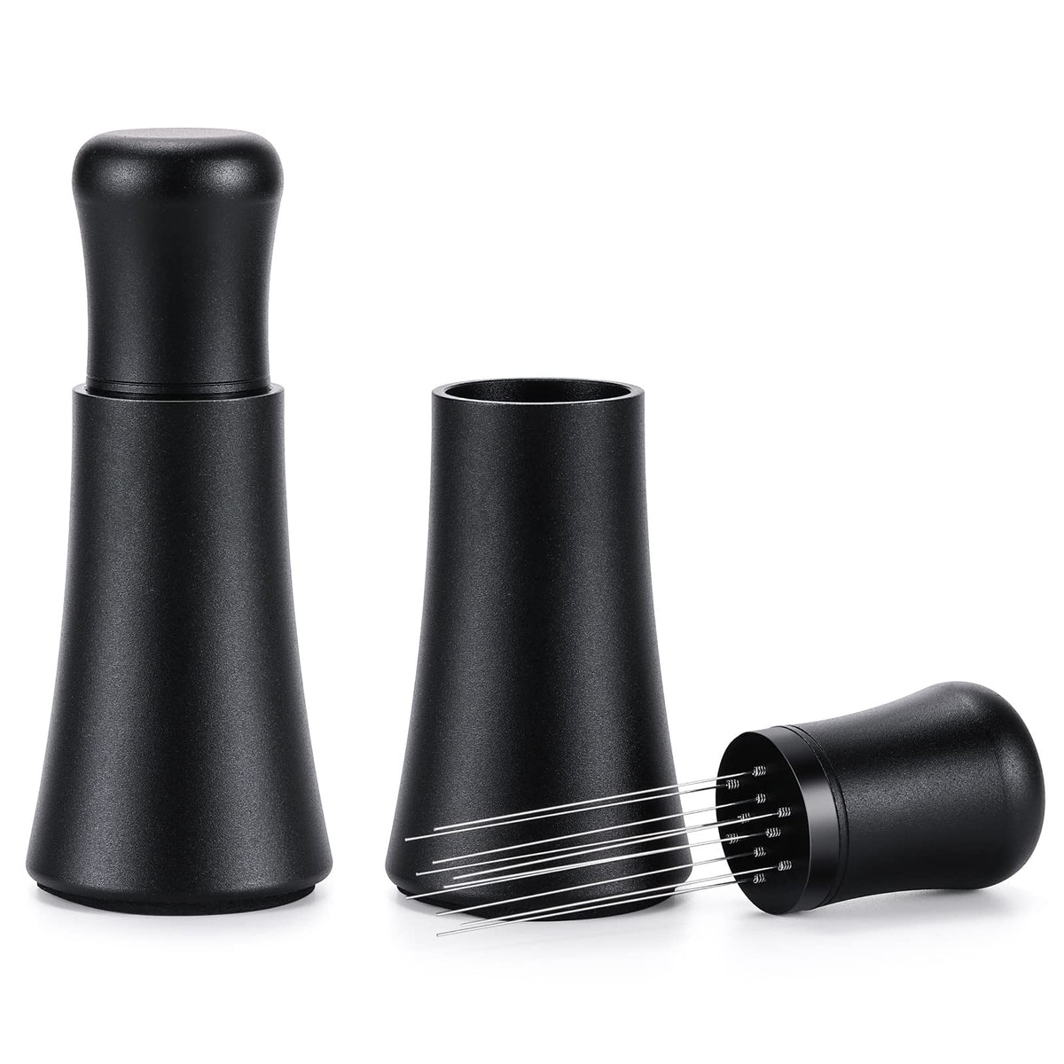 WDT Tool espresso distribution tool with 10 needles for even extraction.