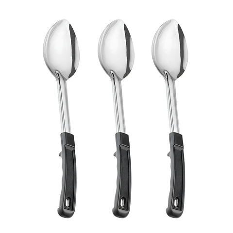 WEALCESS 3pc large serving spoons, 13 inches, ideal for salads and sides
